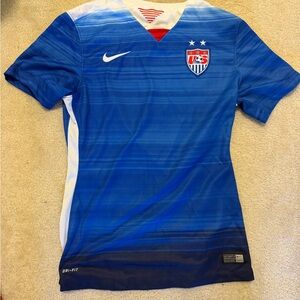 Nike Blue and White Dri-FIT Jersey